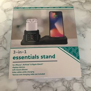 3-in-1 essentials Tech Charging Cable Organizer & Skull Kickstand & Ring Holder